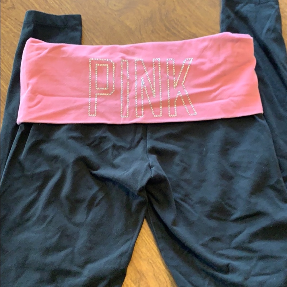Victoria’s Secret Pink bling yoga leggings